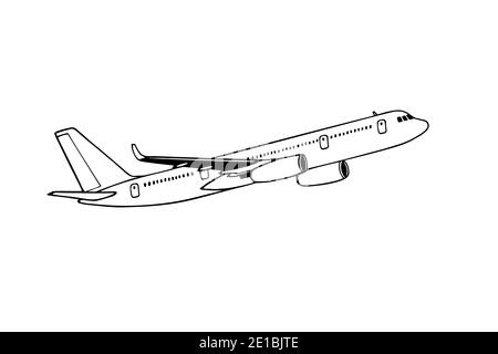 passenger plane drawing