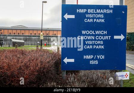 HMP Belmarsh Prison Stock Photo Alamy   General View Of Hmp Belmarsh Prison Where Wikileaks Founder Julian Assange Is Held In London Britain January 6 2021 Reuterspaul Childs 2e1bjy9 