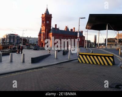 Cardiff Wales Uk  26 November 2020   Scenes from Cardiff Bay, The Pier head Building  The Pierhead Building (Welsh: Adeilad y Pierhead) is a Grade I l Stock Photo