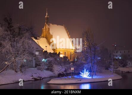St. Martin and St. Nicholas cathedral in Bydgoszcz. Poland Stock Photo