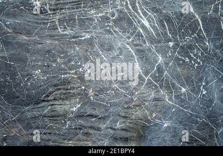 Black stone floor or stone texture can be use as background Stock Photo