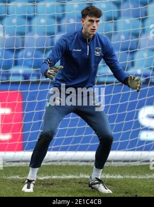 Coventry City goalkeeper Cian Tyler during training at Coventry ...