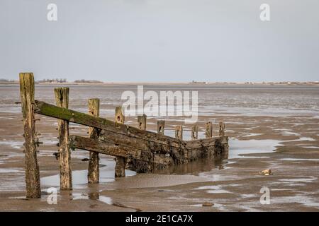 Groyne, Seasalter, Kent, England, UK Stock Photo