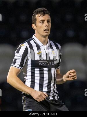 St Mirren's Joe Shaughnessy during the Scottish Premiership match at the Simple Digital Arena, Paisley. Stock Photo