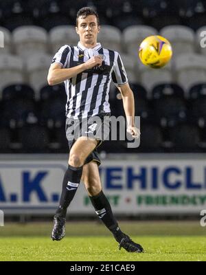 St Mirren's Joe Shaughnessy during the Scottish Premiership match at the Simple Digital Arena, Paisley. Stock Photo