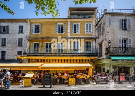 Arles France July 2015 : Cafe la Nuit in Arles, France Stock Photo