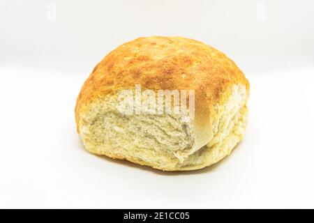 Tiger bread bun, white bread bap Stock Photo