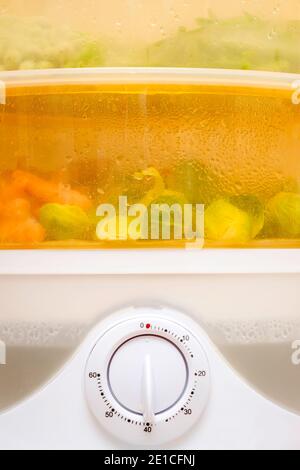 Multi-Tier Food Steamer isolated Stock Photo