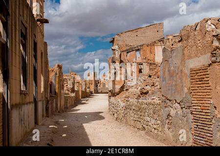 Civil War ruins town Stock Photo