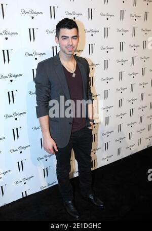 Musician Joe Jonas arrives as W Magazine celebrates the best performances issue and the Golden Globes at the Chateau Marmont in West Hollywood, Los Angeles, CA, USA, on January 14, 2011. Photo by Tenzing/ABACAPRESS.COM Stock Photo