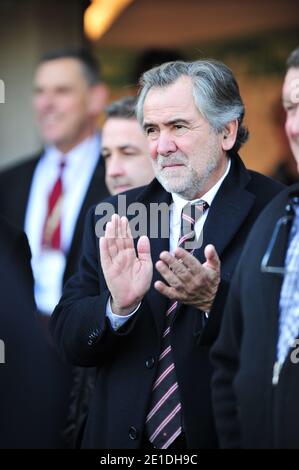 Toulouse's president Rene Bouscatel during the Rugby H-Cup match Stade Toulousain vs Newport at the Ernest Wallon Stadium in Toulouse, France on January 15, 2011. Toulouse won 17-3. Photo by Bruno Martin/ABACAPRESS.COM Stock Photo