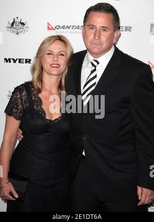 Gia Carides and Anthony LaPaglia arriving for G'Day USA LA Black Tie Gala held at Hollywood Palladium in Hollywood, Los Angeles, CA, USA, on January 22, 2011. Photo by Tonya Wise/ABACAPRESS.COM Stock Photo