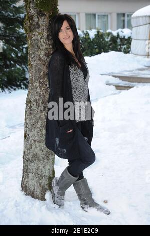 Anne Caillon poses during the 18th Fantastic'Arts Film Festival in Gerardmer, France on January 28, 2011. Photo by Nicolas Briquet/ABACAPRESS.COM Stock Photo