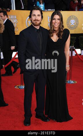 Christian Bale and wife Sandra arriving at the 17th Annual Screen Actors Guild (SAG) Awards, held at the Shrine Exposition Center in Los Angeles, CA, USA on January 30, 2011. Photo by Lionel Hahn/ABACAPRESS.COM Stock Photo