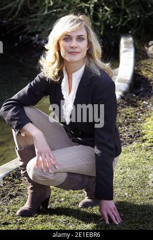 Virginie Desarnauts posing during the 13th Luchon Television Film Festival in Luchon, France on February 11, 2011. Photo by Patrick Bernard/ABACAPRESS.COM Stock Photo