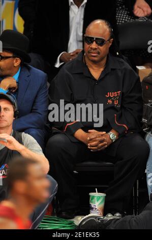 Stevie Wonder attends the 2011 NBA All-Star Game at the Staples Center Downtown Los Angeles, February 20, 2011. Photo by ABACAPRESS.COM Stock Photo