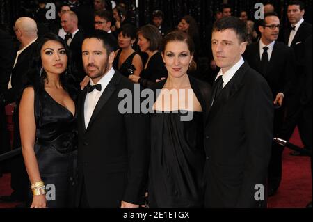 L-R Trent Reznor and Atticus Ross attend the '83rd Annual Academy Awards' held at the Kodak Theater in Hollywood, California on February 27, 2011. Photo by Graylock/ABACAPRESS.COM Stock Photo