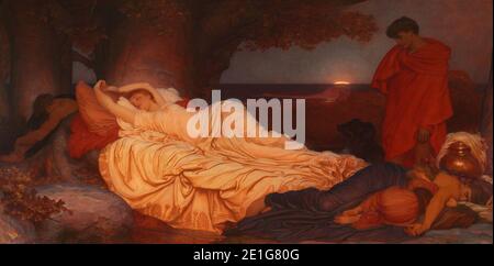 Lord Frederic Leighton - Cymon and Iphigenia Stock Photo - Alamy