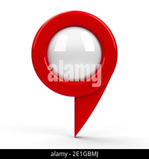 Map pointer. 3d illustration isolated on white background Stock Photo ...