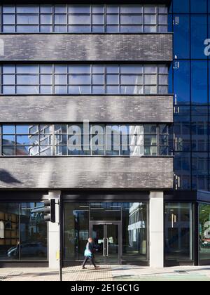 Exterior of Arnold House, Shoreditch, London UK. Great Eastern Street ...