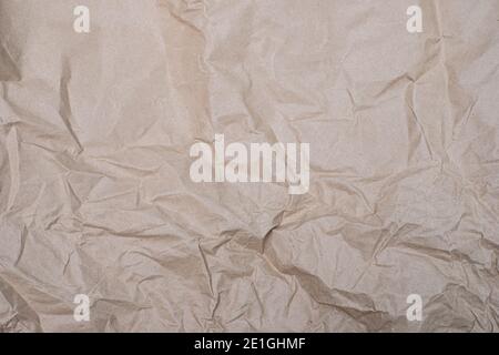 Close up crumpled creased paper old texture background for design Stock Photo