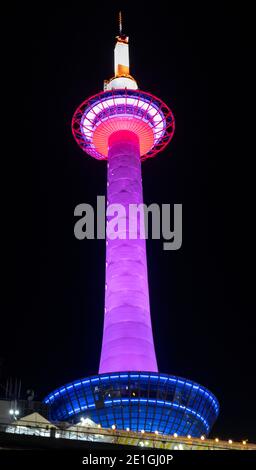 Hong Kong,Japan:29 Sep,2019.  Kyoto Tower from Kyoto main railway station. Alamy Stock Image/Jayne Russell Stock Photo