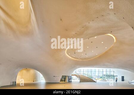 Interior view of the National Taichung Theatre in Taichung, Taiwan. Stock Photo