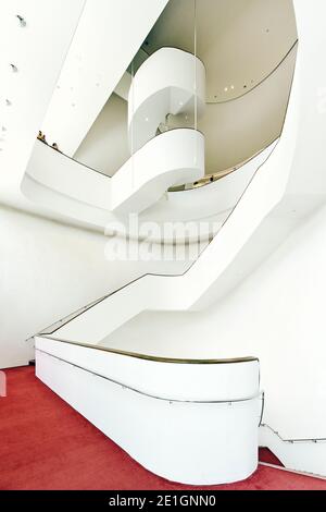 Interior view of the National Taichung Theatre in Taichung, Taiwan. Stock Photo