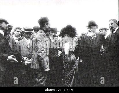 Louis Paulhan madame et monsieur le président de la République 24 août. Stock Photo