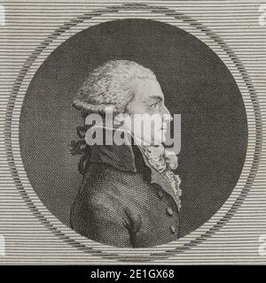 Louis Pierre François Godart de Belbeuf. Stock Photo