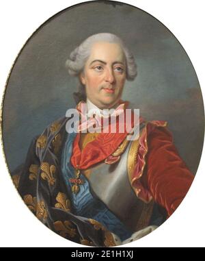 Louis-Michel van Loo - Louis XV. Stock Photo