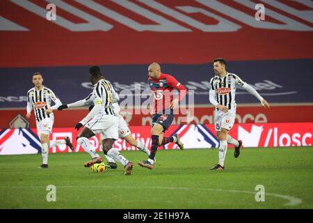 Burak Yilmaz 17 LOSC during the French championship Ligue 1 football match between Lille OSC and Angers SCO on January 6, 2021 / LM