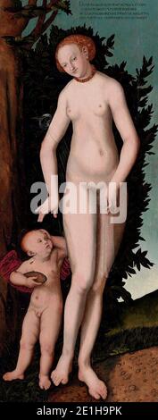 Lucas Cranach - Venus and Cupid, the Honey Thief 2007 NYR 01822 0021. Stock Photo