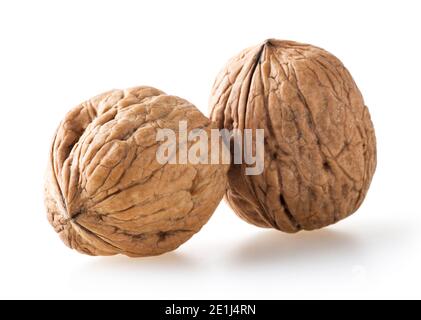 Walnuts isolated on white background Stock Photo