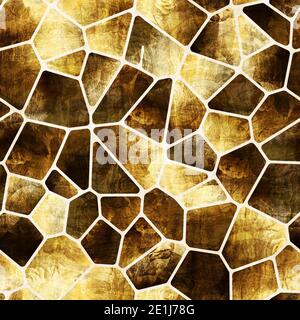 Seamless geo tile shape collage surface pattern Stock Photo