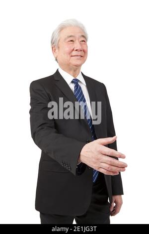 Portrait of an old business man person high quality photo Stock Photo