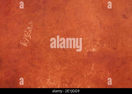 Brown, faded leather texture background Stock Photo
