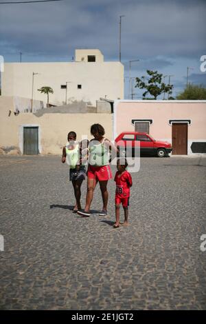 Quiet City View from the streets and alleys of Palmeira. Stock Photo