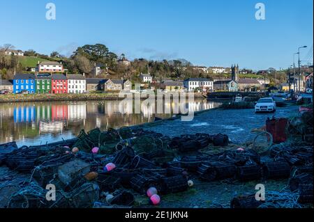 Bantry, West Cork, Ireland. 7th Jan, 2021. Ice was present in Bantry today as the mercury didn't rise much above freezing all day after a night of sub-zero temperatures. Credit: AG News/Alamy Live News Stock Photo