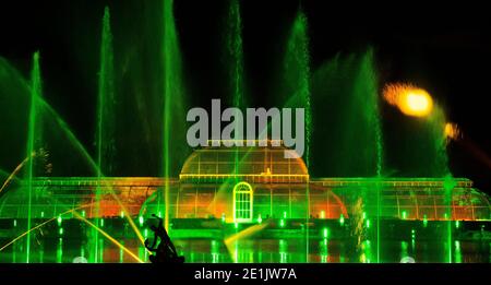 Kew gardens Christmas Light show 2020 Stock Photo