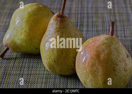 three pears Stock Photo