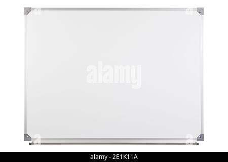 White blank marker board isolated on white background. Stock Photo