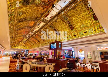 Las Vegas, DEC 28, 2020 - Interior view of the Tropicana Las Vegas Stock Photo