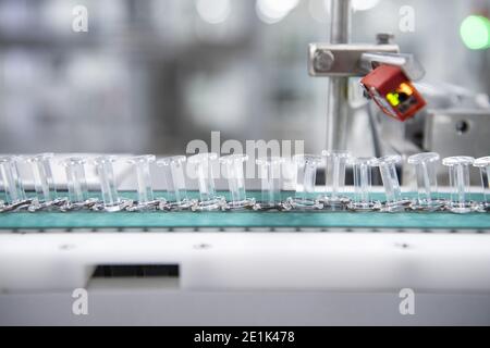 The Novel Coronavirus inactivated vaccine production line keeps busy on making COVID-19 vaccine in Beijing, China on January 6, 2021.  (Photo by Top Photo/Sipa USA) Stock Photo