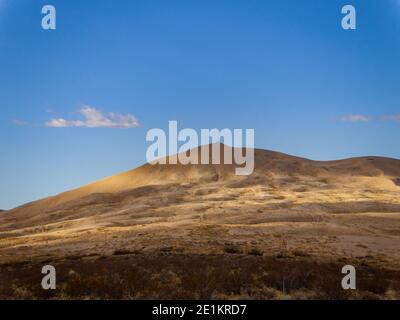 Sunny view of the beautiful Kelso Dunes at California Stock Photo
