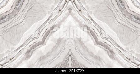 Natural Book Match Marble Pattern Texture Background. Stock Photo