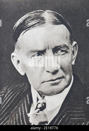 Charles Gates Dawes (1865 – 1951) an American banker, general, diplomat, and Republican politician who was the 30th vice president of the United State Stock Photo