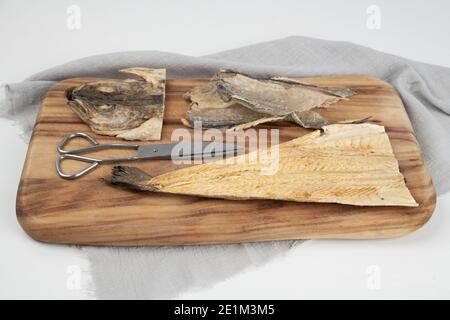 Korean dried fish pollack, Hwangtae Stock Photo