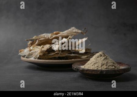 Korean dried fish pollack, Hwangtae Stock Photo