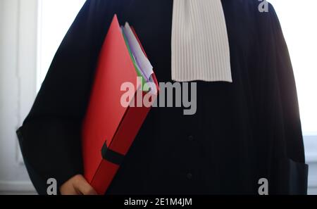 French woman lawyer close-up - Law concept Stock Photo